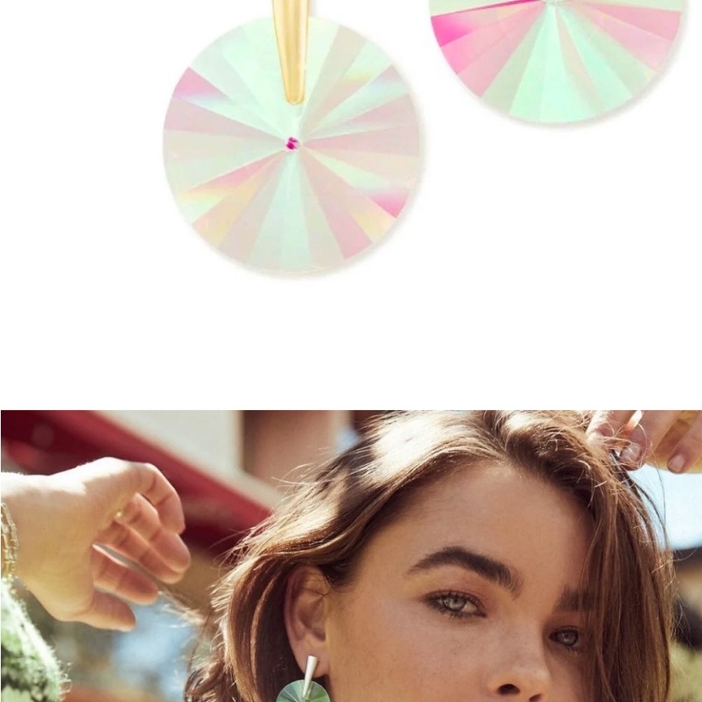 Kendra Scott Pink and Blue Earrings - Picture 3 of 4